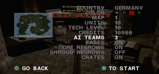 Command & Conquer Red Alert background